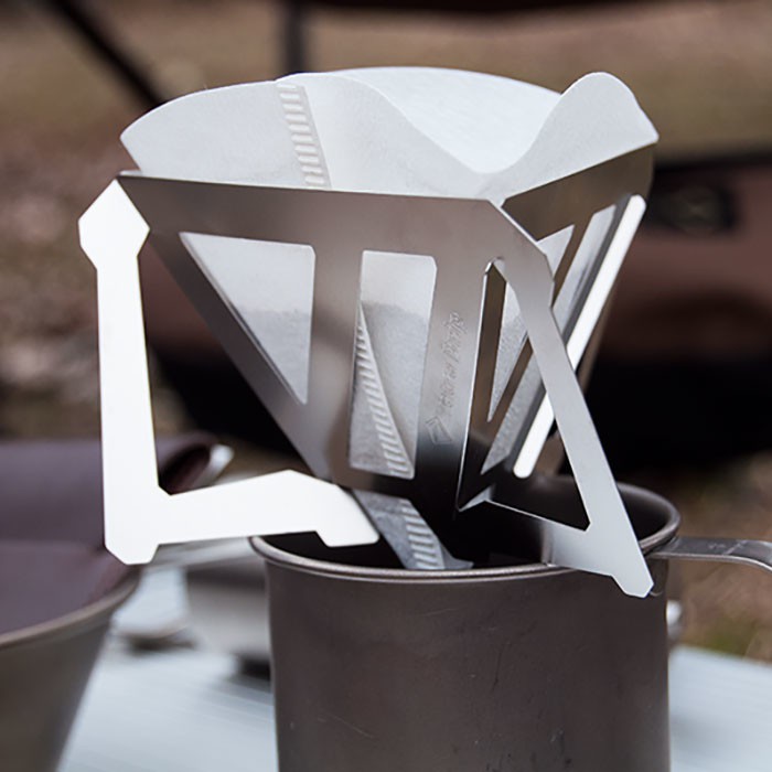 Munieq Tetra Drip Stainless Steel (01S) Coffee Dripper Manual Simple-1