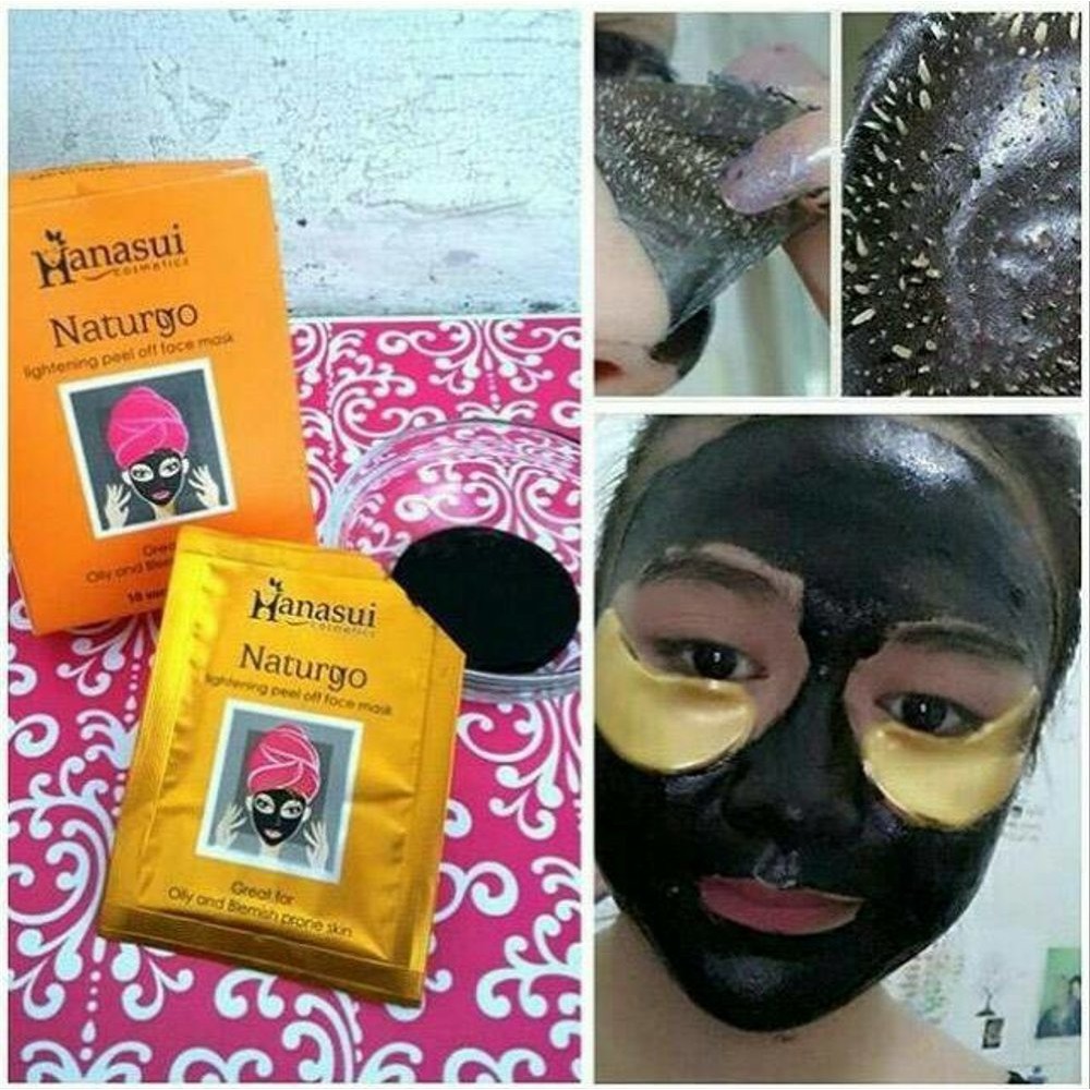 𝐑𝐀𝐃𝐘𝐒𝐀 - Hanasui Naturgo Peel Off Masker Hitam Komedo | GOLD Anti Aging