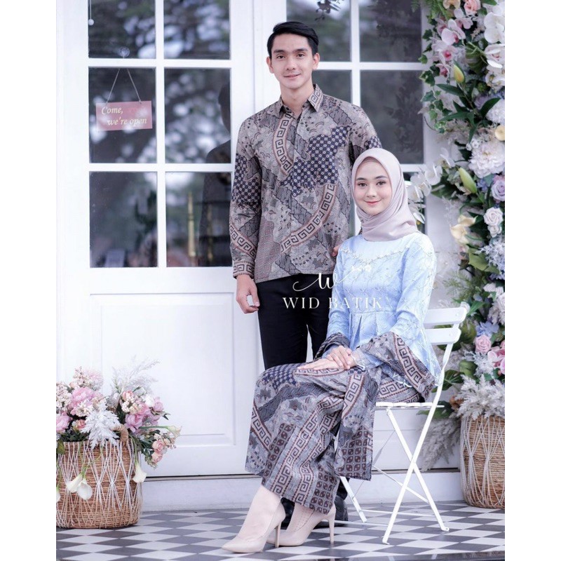 Termurah Batik Couple Batik Sarimbit Batik Sepasang Couple Kebaya Batik Lamaran 1gWlBWpiMLqEke