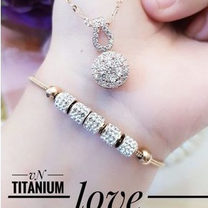 TiTanium set gelang kalung R46