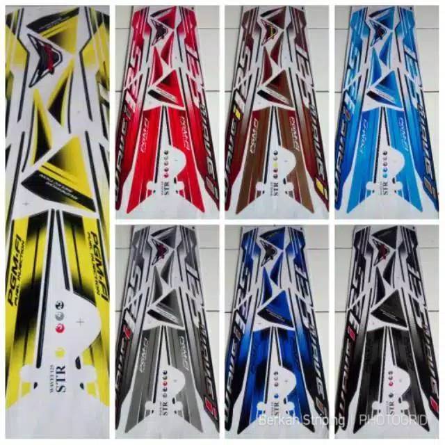 STRIPING/STIKER HONDA SUPRA X 125 LAMA VERSI WAVE  125i