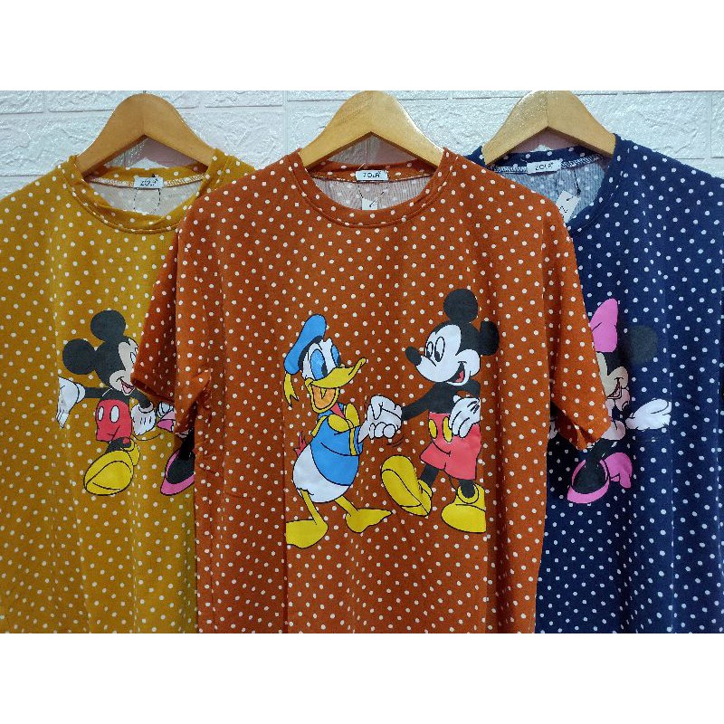 kaos oblong wanita super jumbo LD 120++ Mickey mouse