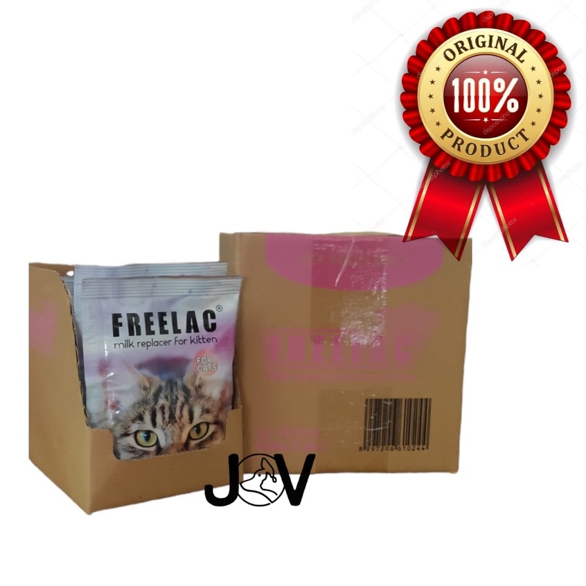 FREELAC Susu Kucing 1 Box (isi 20 Sachet Free 2 Sachet)