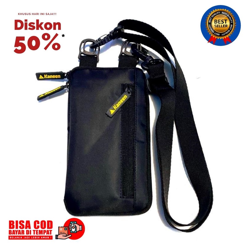 TERLARIS Tas selempang mini leher gantung hanging wallet kartu hp / Tas Hp Kartu Gantungan Leher