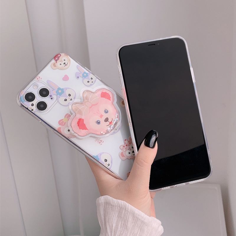 Case Pelindung Transparan Motif Kartun Kelinci Beruang Untuk Iphone 14 7 8 SE2020 7 + 8 PLUS 11 12 13 Mini PRO MAX