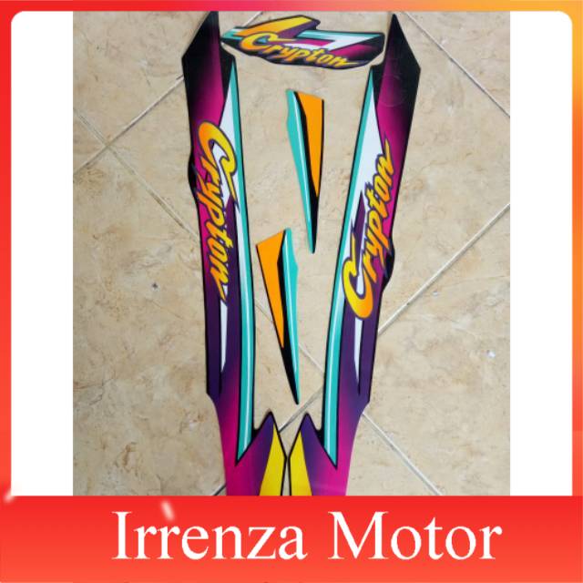 Sticker striping Yamaha crypton 1997