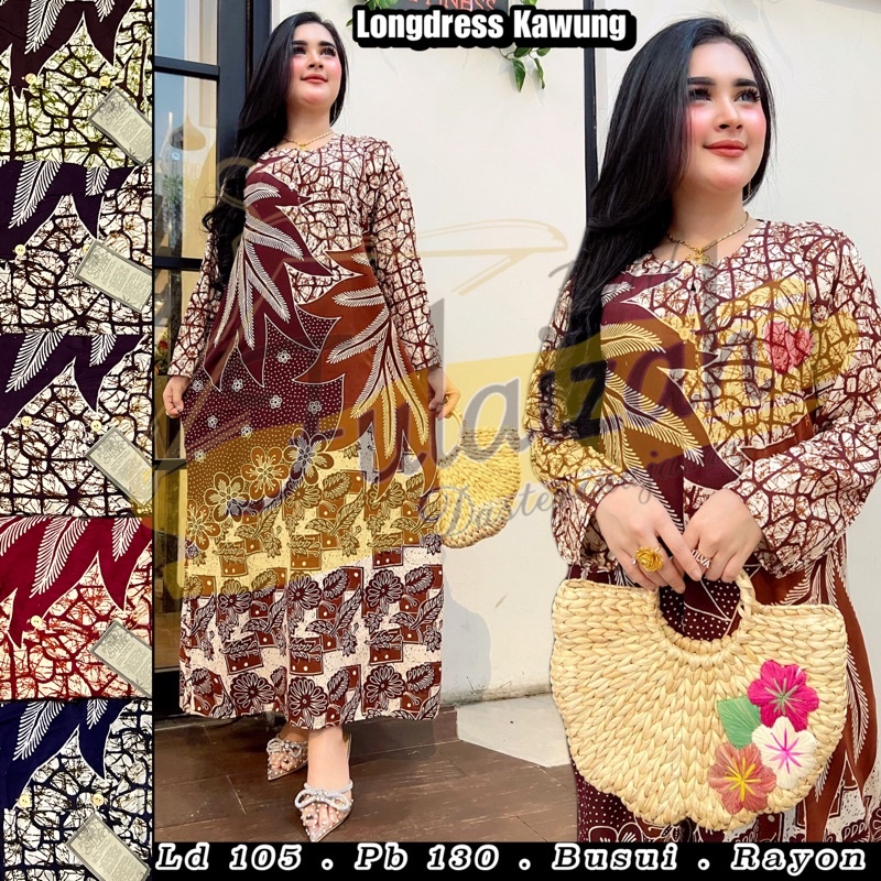 daster rayon panjang busui sematakaki best seller-LONGDRESS CABUTAN