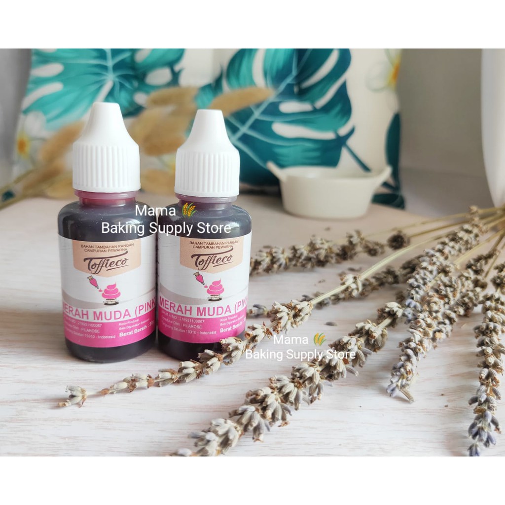 

TOFFIECO PINK Food Color Coloring Pewarna Makanan PINK Merah Muda Jambu Toffieco 30 cc gr ml