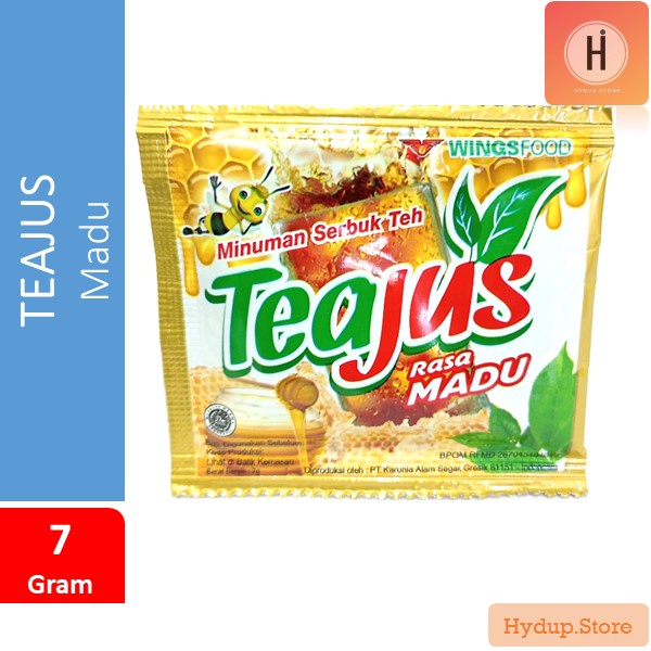 

Teajus Minuman Serbuk Teh Rasa Madu Renceng isi 10 Sahset @ 7 Gr