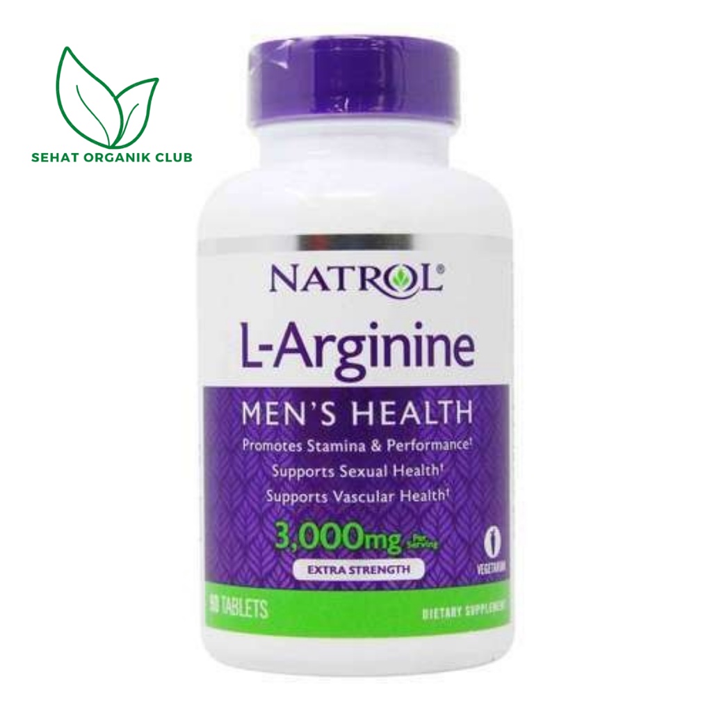 Natrol L-Arginine 3000 mg 90Tablet - Arginine 3000 - Support Sexual Health