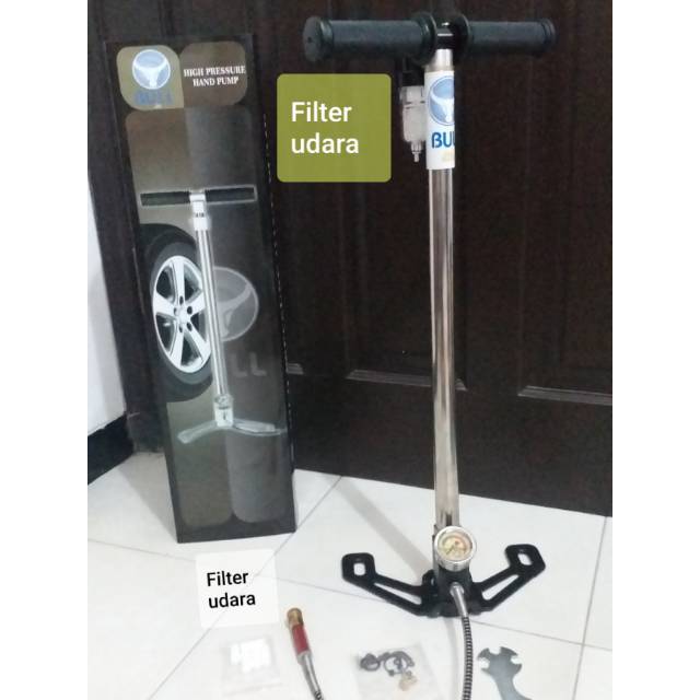 Pompa PCP Bull Lite Stainless Double Filter Udara hingga 4500 psi