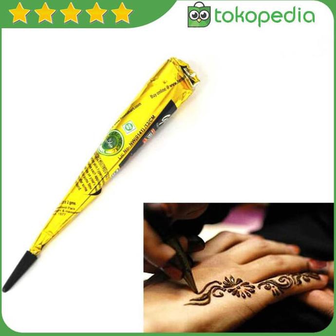 ONSALE Body Paint Indian Henna Tato Cream - Hitam -K326 FREE ONGKIR