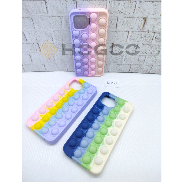 HOGOO CASE POP IT SILICONE OPPO A93 RENO 4F F17 PRO - CASE PENGHILANG STRESS PUSH IT BUBBLE CASE RAI