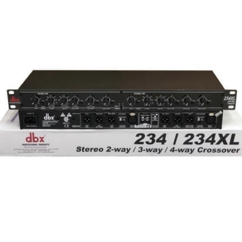 crossover dbx 234xl 2way 3way 4way mono