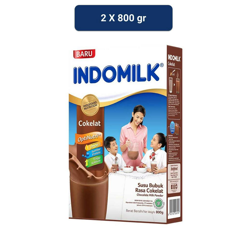 Promo Harga Indomilk Susu Bubuk Omega 3 Cokelat 800 gr - Shopee