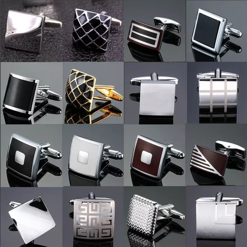 Cufflink/Manset Lengan Kemeja Anti Karat Banyak Varian Motif