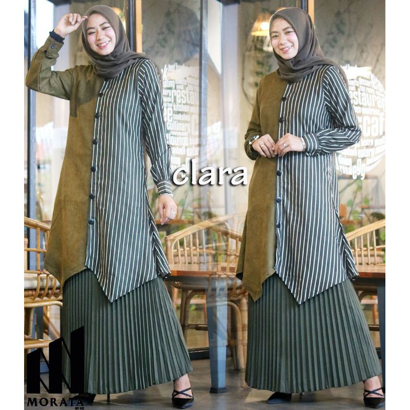 Setelan Tunik dan Rok CLARA by MORATA - setelan Termurah