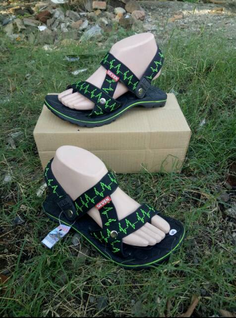 Sandal santai gunung jantung hijau seven