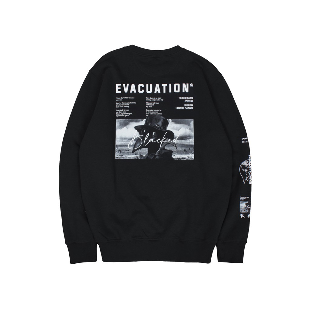 Sweater Dobujack Evacuation Black Edition Crewneck Dobujack Evacuation / Jaket Coach