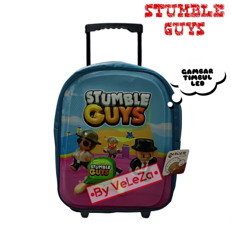 TAS RANSEL TROLI ANAK STUMBLEE GUYS 3D - TAS TROLI