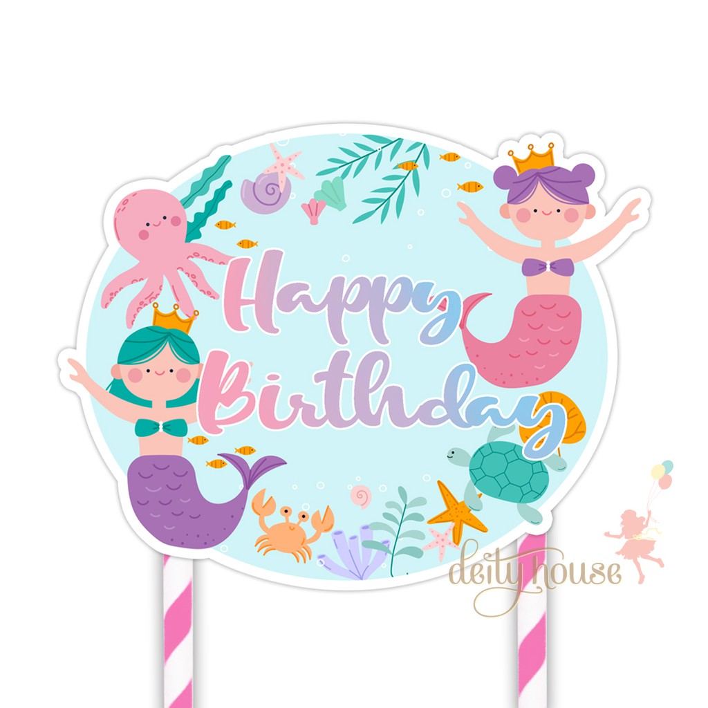 Cake Topper - Mermaid