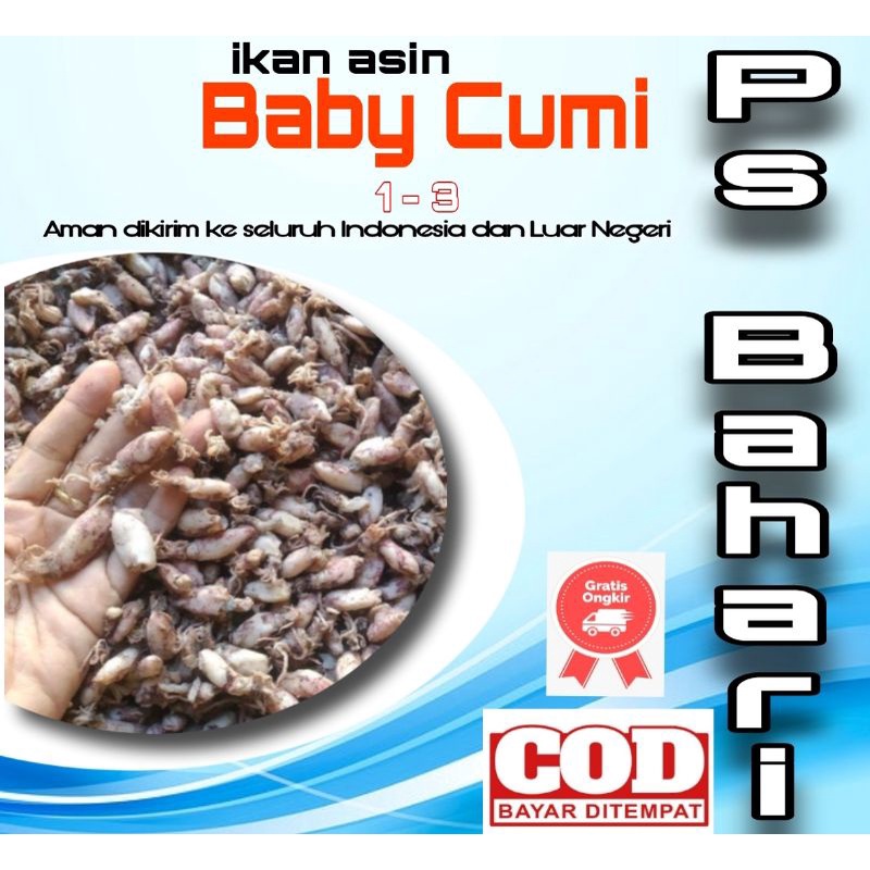 

BABY CUMI ASIN 0,5-2 CM 1-3 CM 2-4 CM 250 GRAM CUMI ASIN SUPERMINI MINI BABY 250 GRAM