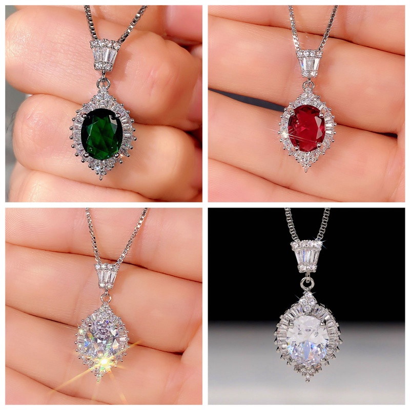 Kalung Wanita Hias Cubic Zirconia Untuk Pesta Ulang Tahun