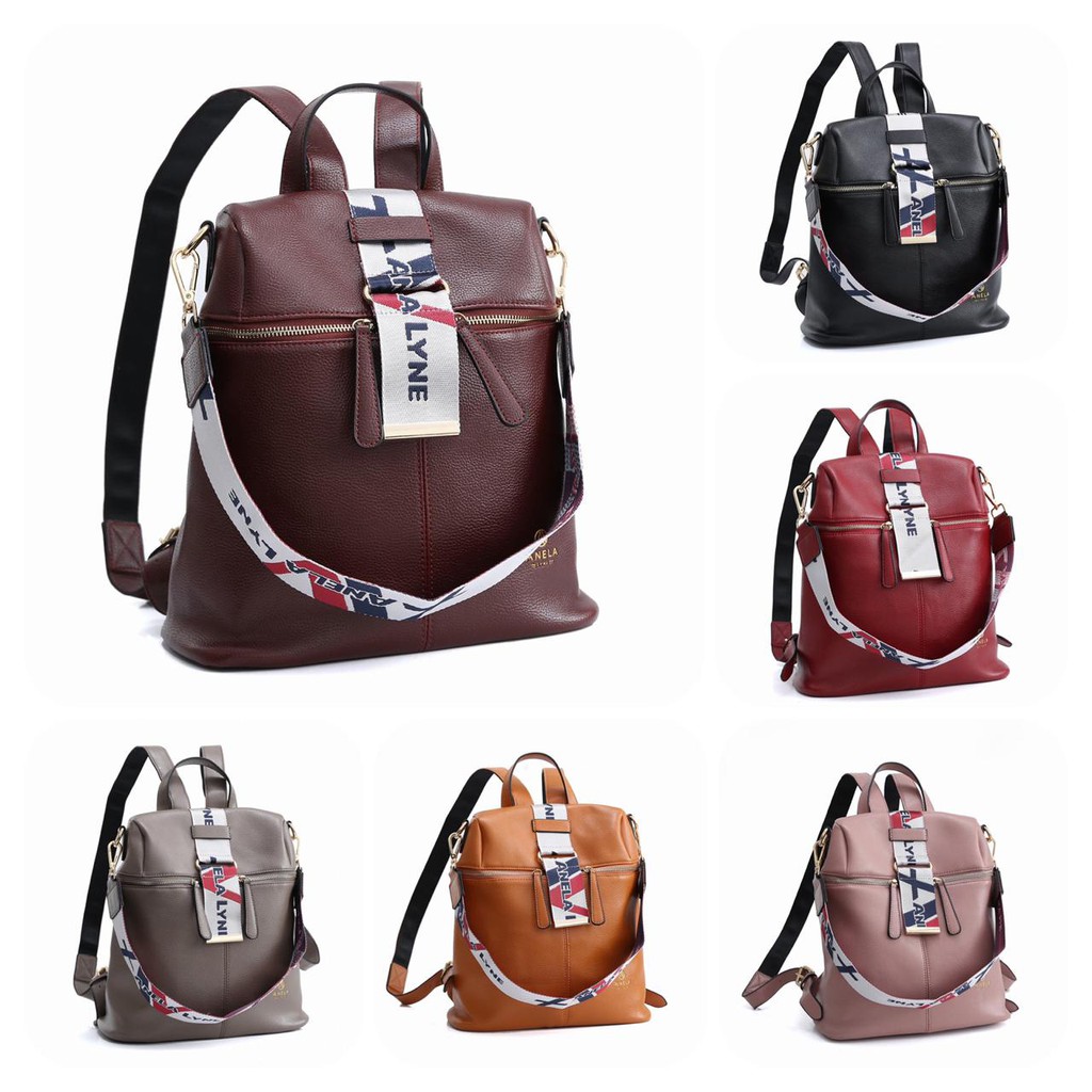 ANELA LYNE RANSEL BACKPACK MULTIFUNGSI AZALIA 637#A010 ORIGINAL (SALE)