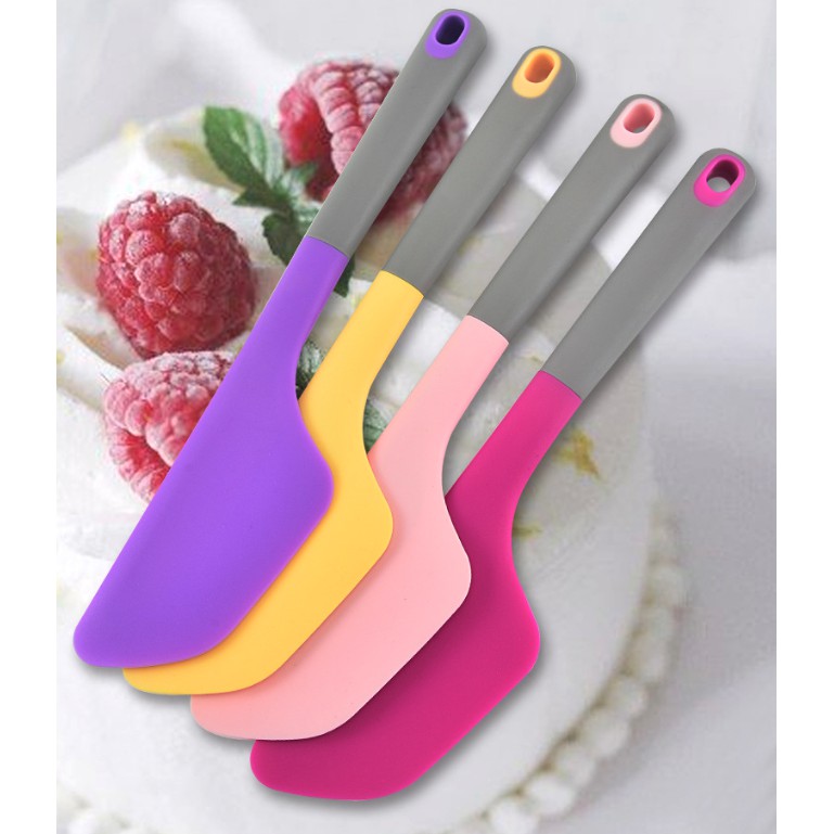 Premium Baking Scrapper Spatula Kue Krim Butter Ukuran Besar Silikon Food Grade