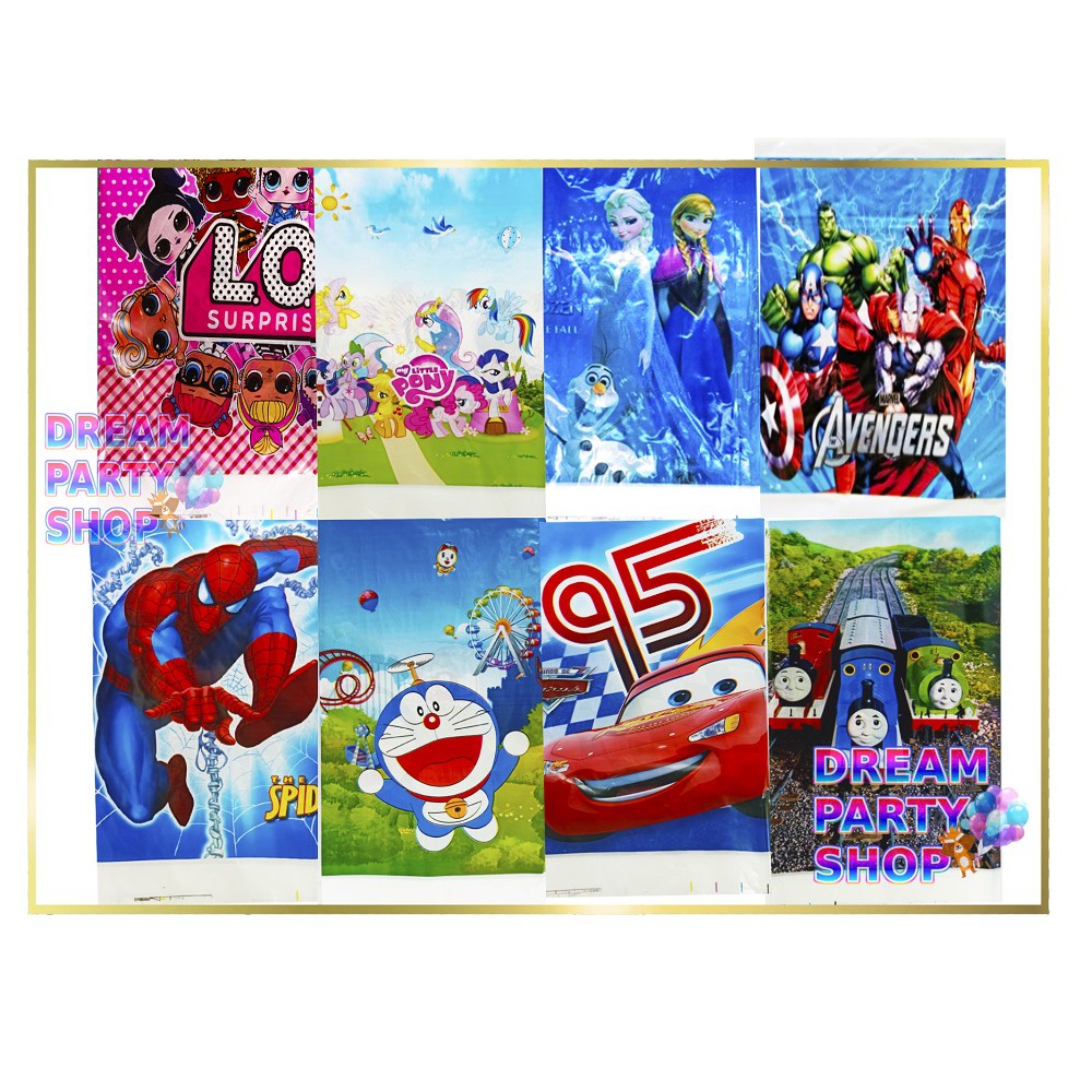 Taplak Meja Karakter LOL Pony Doraemon Cars Thomas Taplak Meja Karakter LOL Pony Doraemon Cars Thomas
