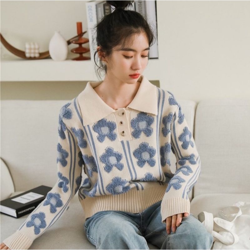 IMPORT WOMAN KNIT TOP PREMIUM SWEATER TOP •SO HEE• BAJU ATASAN RAJUT WANITA