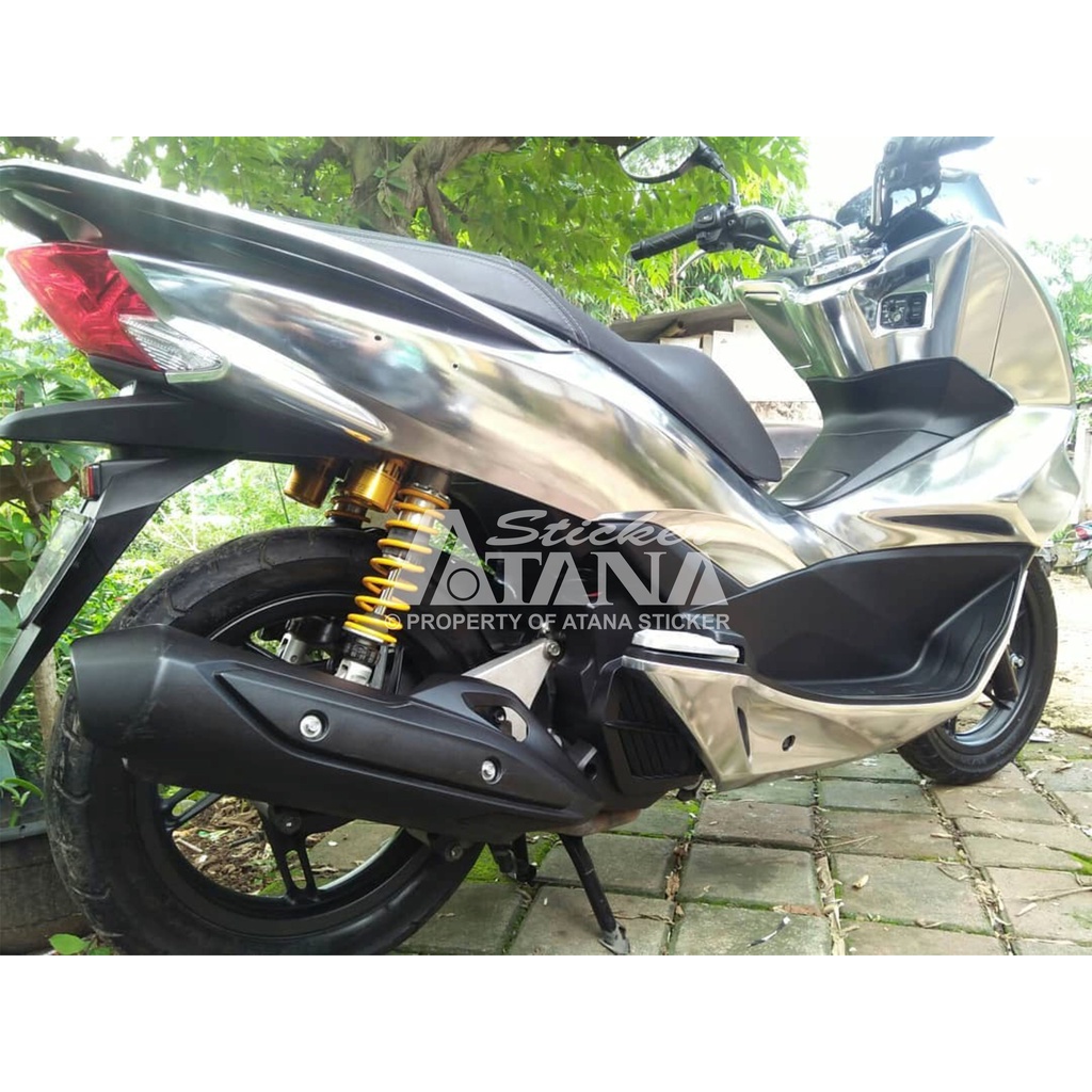 Skotlet Chrome Gold Silver Scotlet Infinity Crome Emas Perak Stiker Crom Sticker Krum Metalik Satin Meteran Decal Roll Scotlite Body Sepeda Motor Matic Scotlight Cat Mutiara Mobil Nyala Dekorasi Kaca Background Aquarium PCX NMAX Aerox Lexi Ninja CBR R15