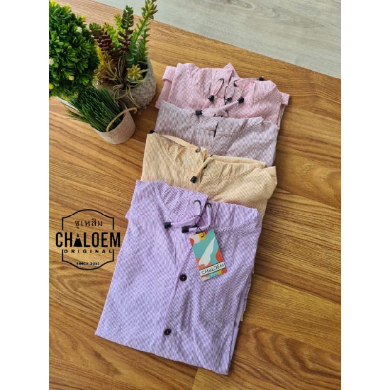 Kemeja Atasan Pastel CHALOEM Original