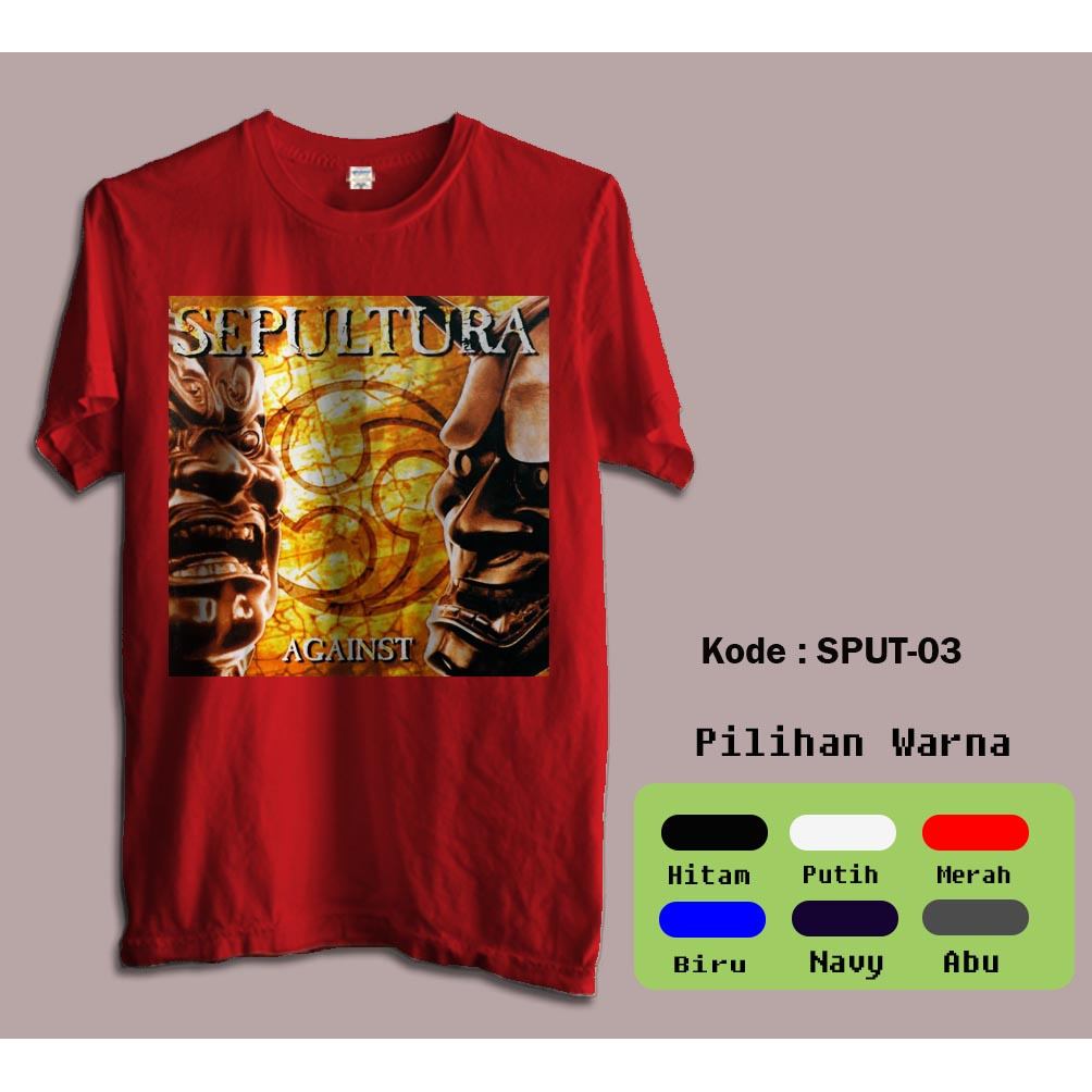 Kaos Music Band Metal Sepultura - Band Metal Rock Sepultura     3