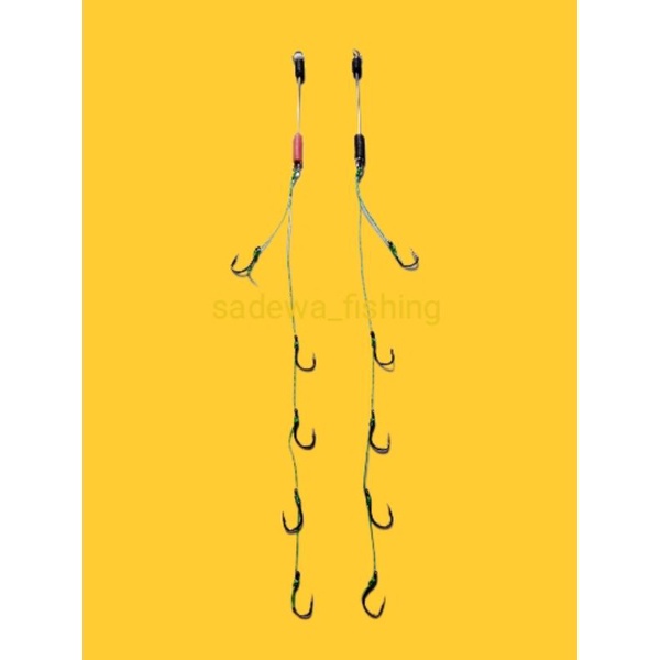 Rangkaian Pancing Lumut/Rangkaian belanak (5 Mata'kail)