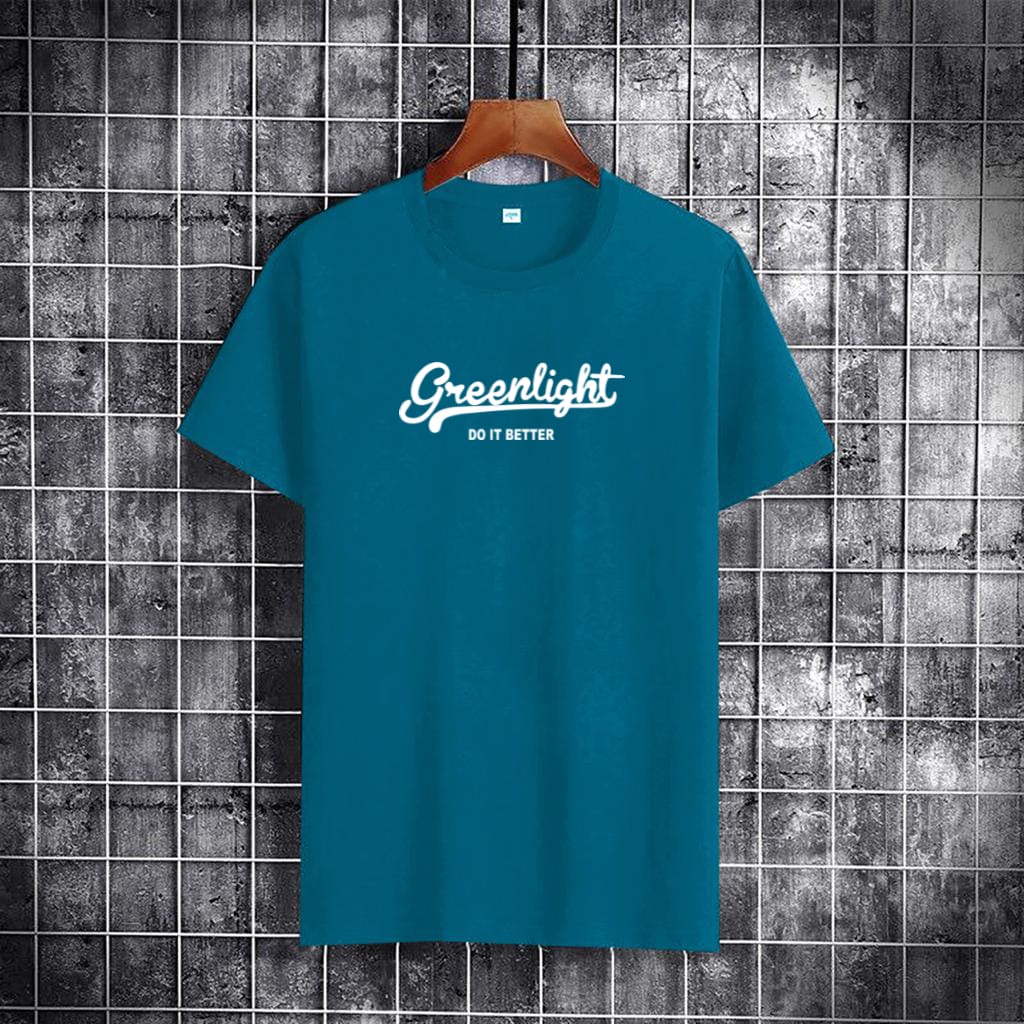 MUKZHOP / BAJU OBLONG GREEN LIGHT / kaos oblong / fashion cowok / terlaris / terbaru