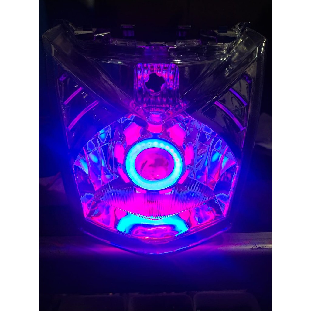 lampu depan beat f1 pakai projie mini