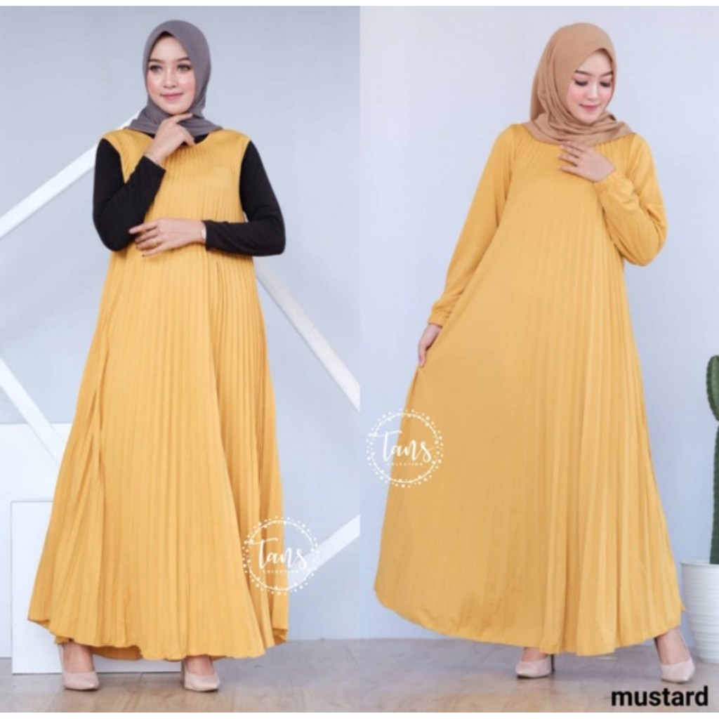 Overall Plisket Premium Tanpa Lengan Import