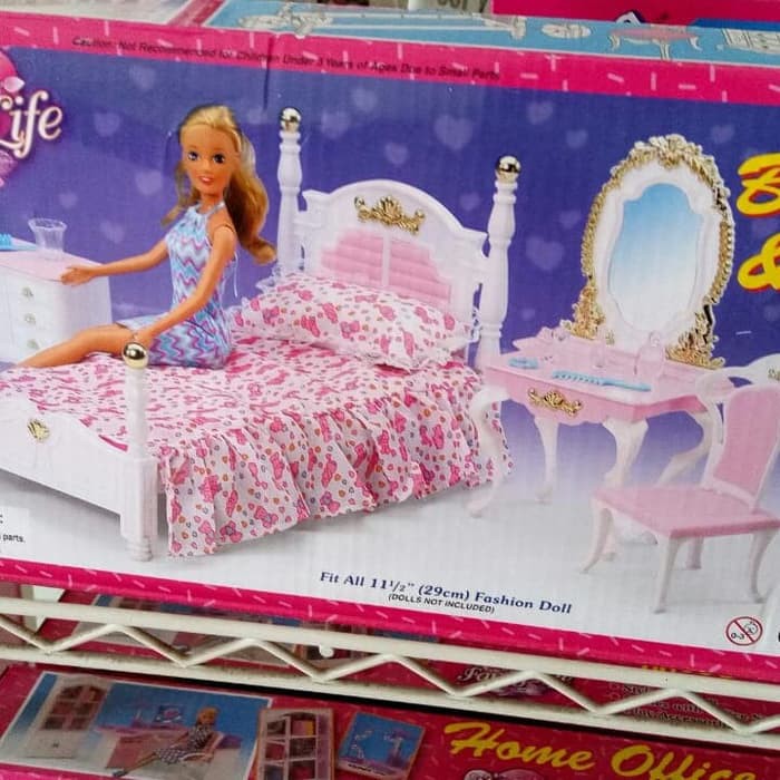 Mainan Perabotan Kamar Tidur Barbie/Bedroom Set Limited