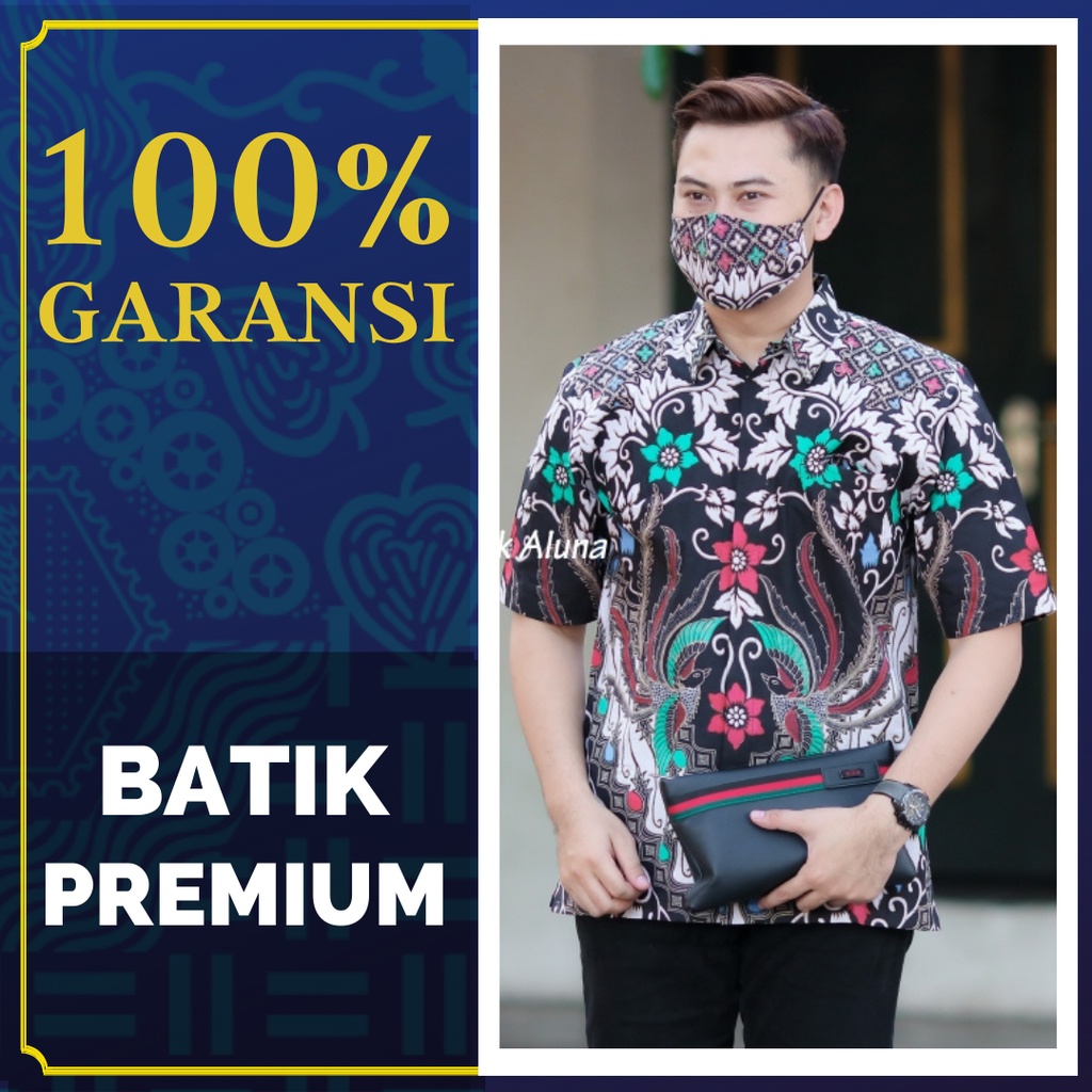 [ NEW MOTIF ] Batik Halus Lengan Pendek Pria Batik Premium Kemeja Batik Pria Lengan Pendek Modern