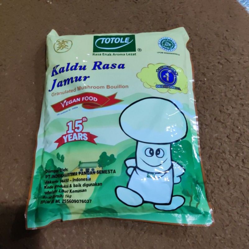 Totole Kaldu Rasa Jamur / Mushroom Seasoning - 1KG [VEGAN &amp; TASTY]