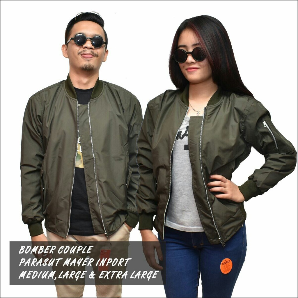 Bomber Couple Hijau Army