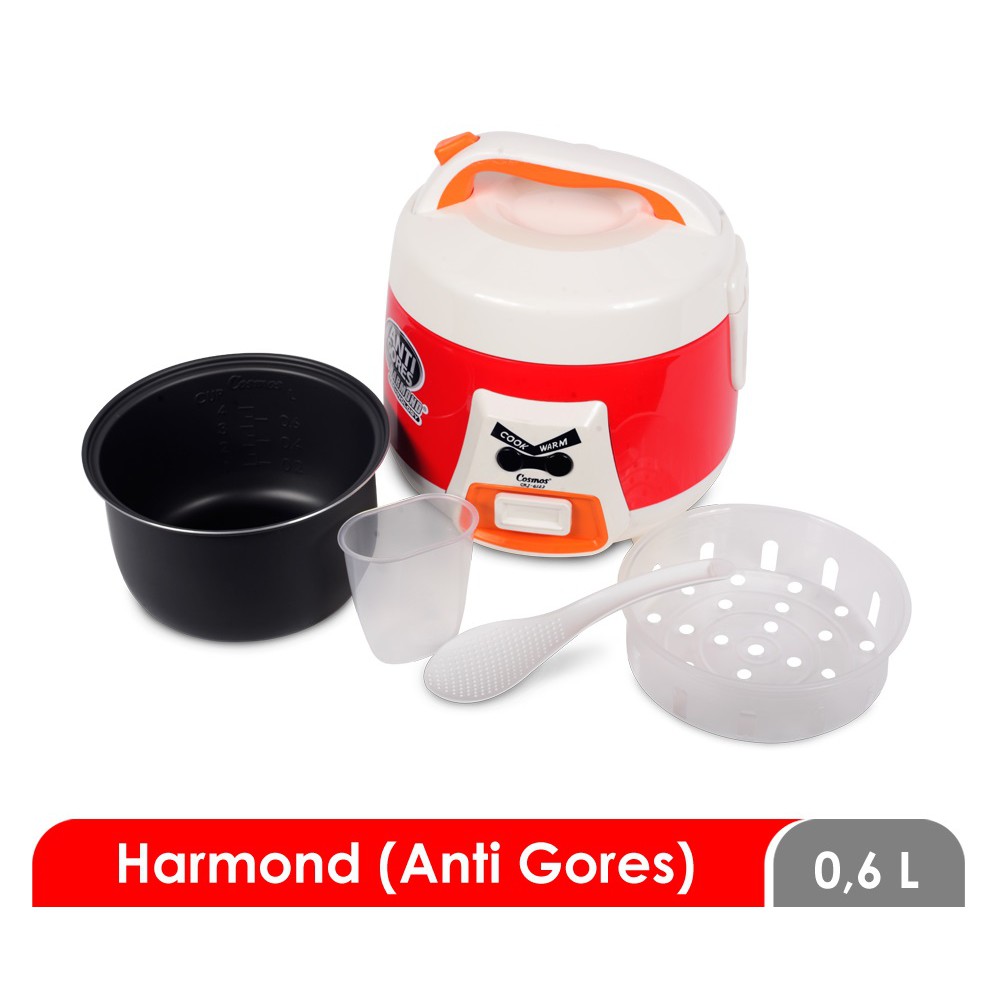 Rice Cooker / Magic Com Cosmos Harmond 6123 0,6 Liter Anti Gores Bagus Murah Berkualitas Garansi