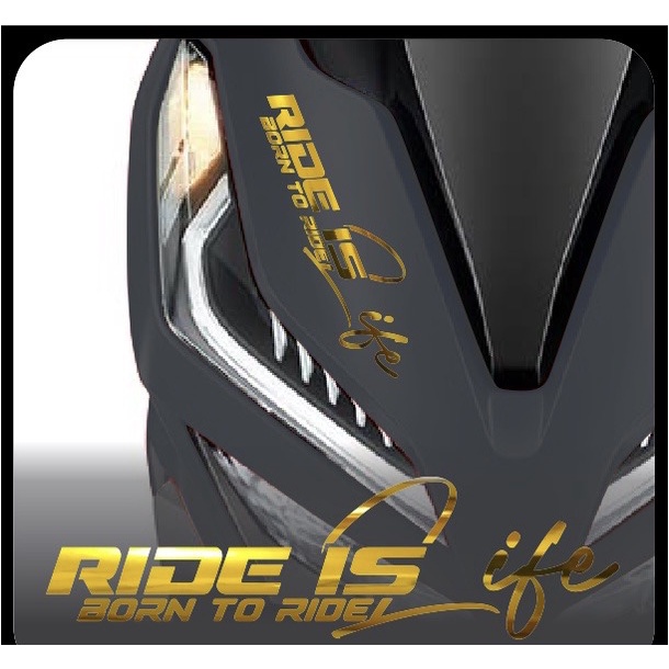 Jual STIKER MOTOR RIDE IS LIFE BORN TO RIDE CUTTING STICKER HOLOGRAM ...