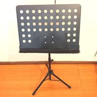 Stand Book Musik Sheet + Kaki Besi Tebal Penyangga Paper Buku Music
