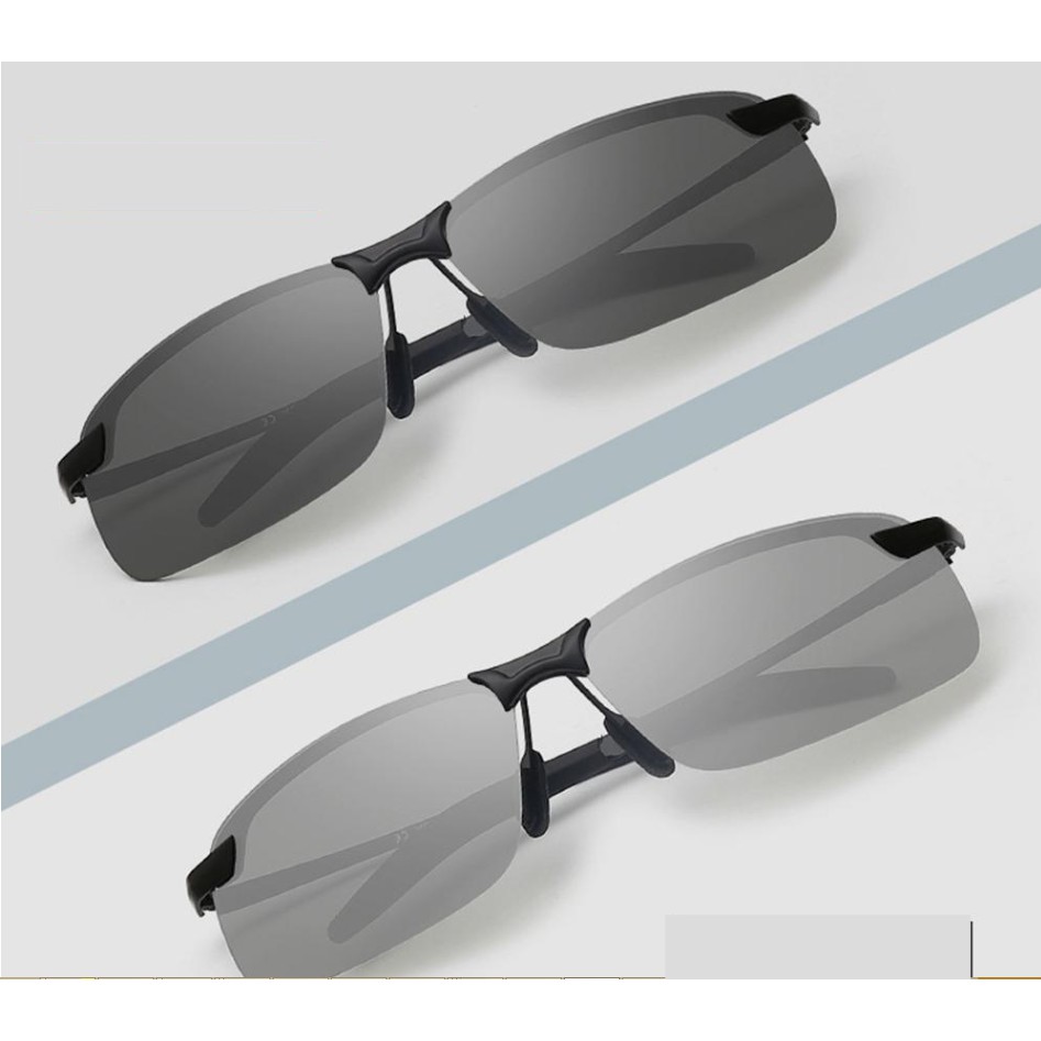 Original Sunglass Fotosensitif Berubah Warna Kacamata Hitam Anti Radiasi UV Komputer Photochromic