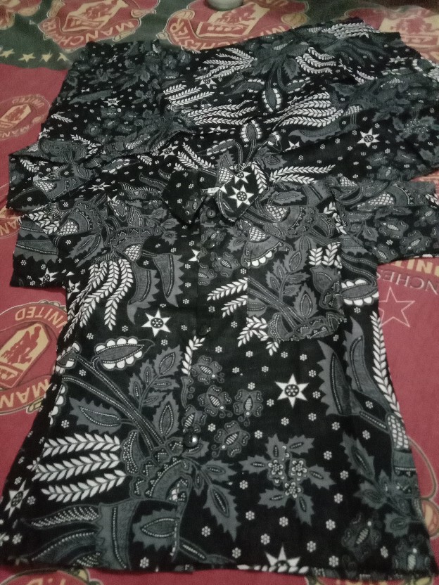 Nivana Batik - Kemeja Panjang Batik Sogan Manggar Abu | Atasan Pria Batik Klasik Modern