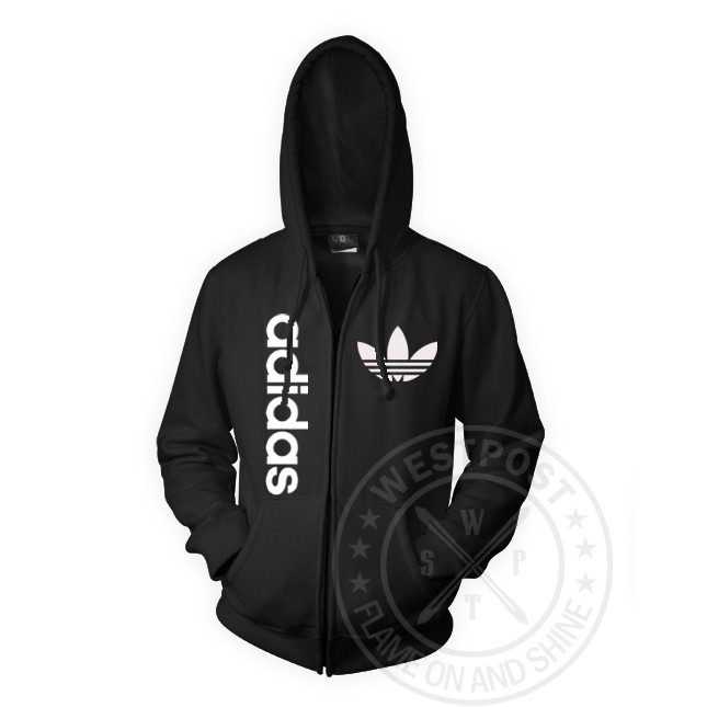 HODIE PRIA MURAH  DISTRO JAKET HOODIE ZIPPER ADIDAS WARNA HITAM TERKEREN