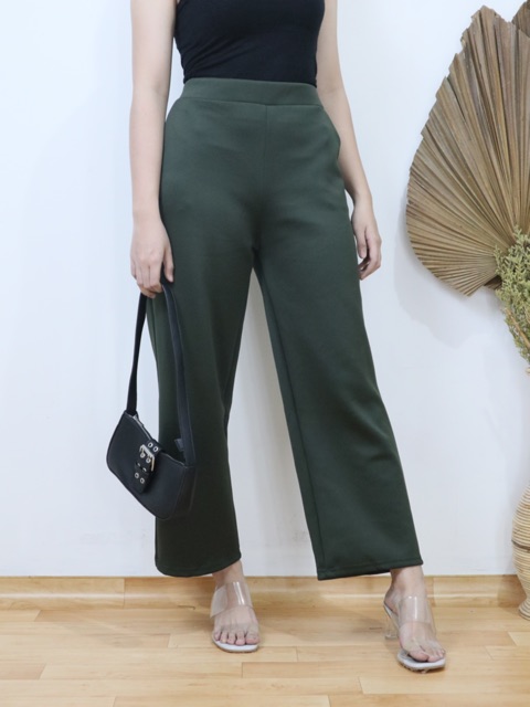 Cullote Highwaist Pants ( polos ) Muat sampe XL jumbo( celana kulot )