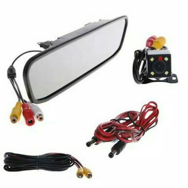 Paket kamera mundur monitor spion mobil universal